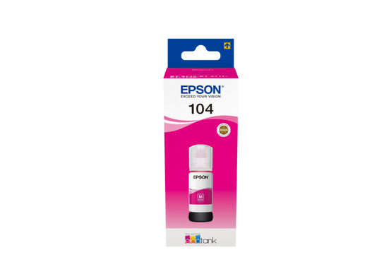 Garrafa tinta Magenta ET 104 (65 ml) Epson Eco Tank Garrafa tinta Magenta ET 104 (65 ml) Epson Eco Tank
